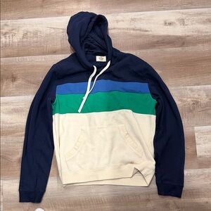 Marine Layer Navy, Blue, Green, and Cream Hoodie